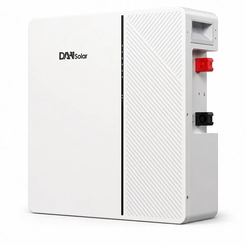 LiFePO4 5,12 кВт Настінний/підлоговий акумулятор DAH Solar 51.2V 100Ah, BMS, Wi-Fi/Bluetoot для систем резервного живлення будинку
